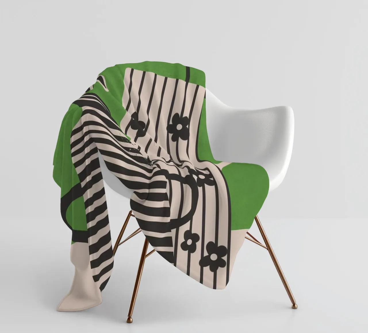 Patterned Stillness 7 Fleecedecke von Flow Line