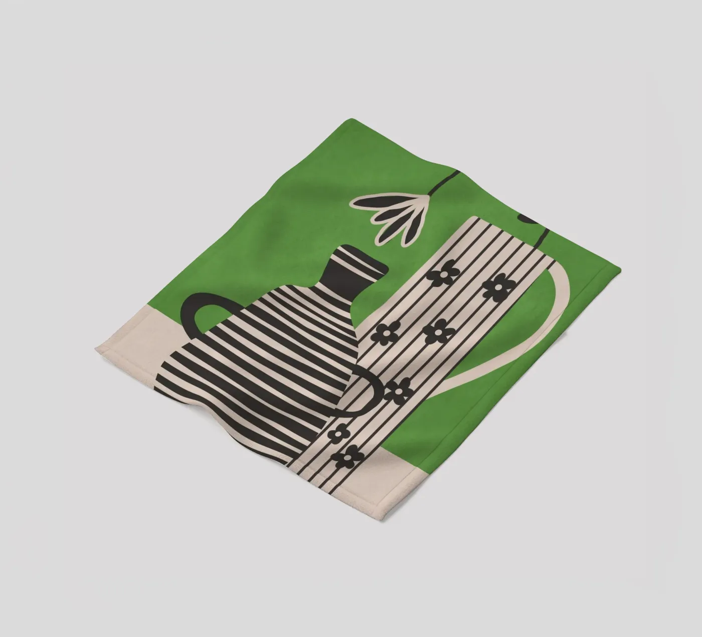 Patterned Stillness 7 coperta in pile da Flow Line