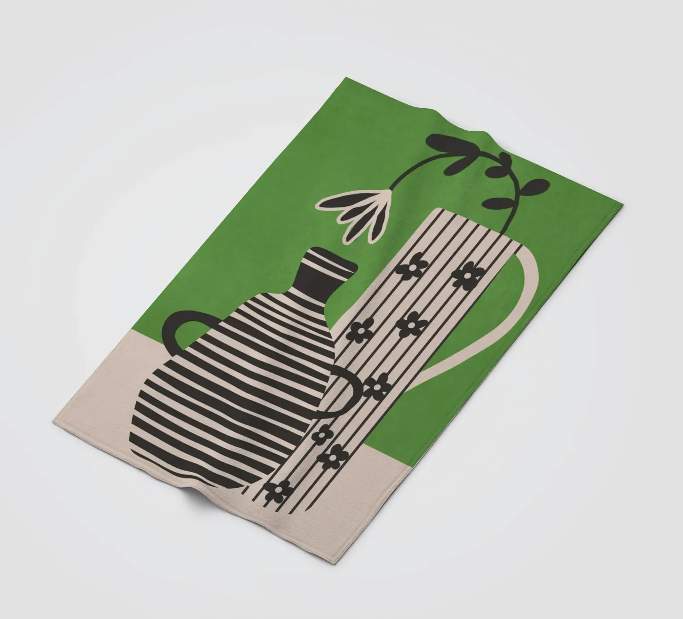 Patterned Stillness 7 fleecedeken van Flow Line