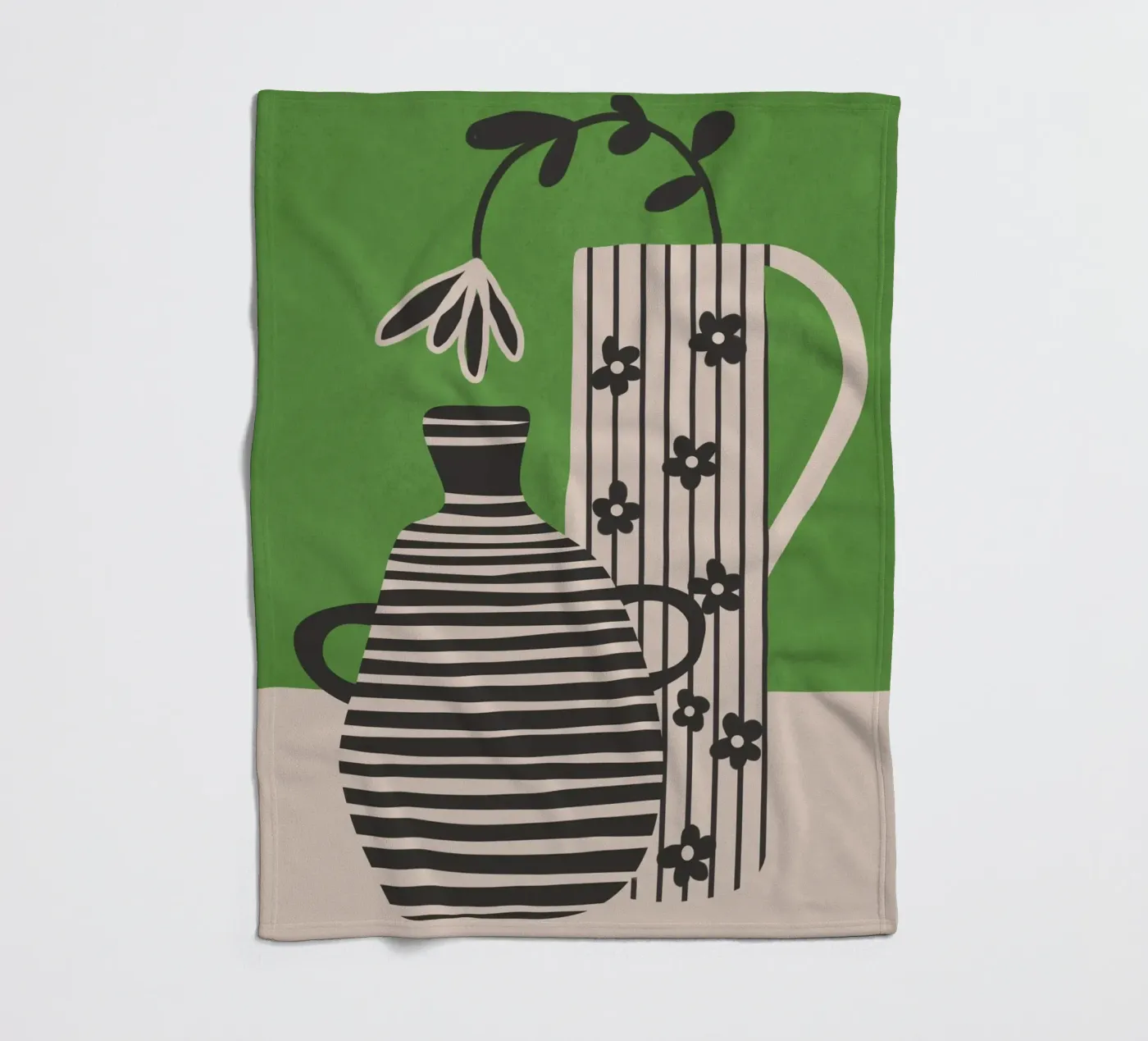 Patterned Stillness 7 coperta in pile da Flow Line