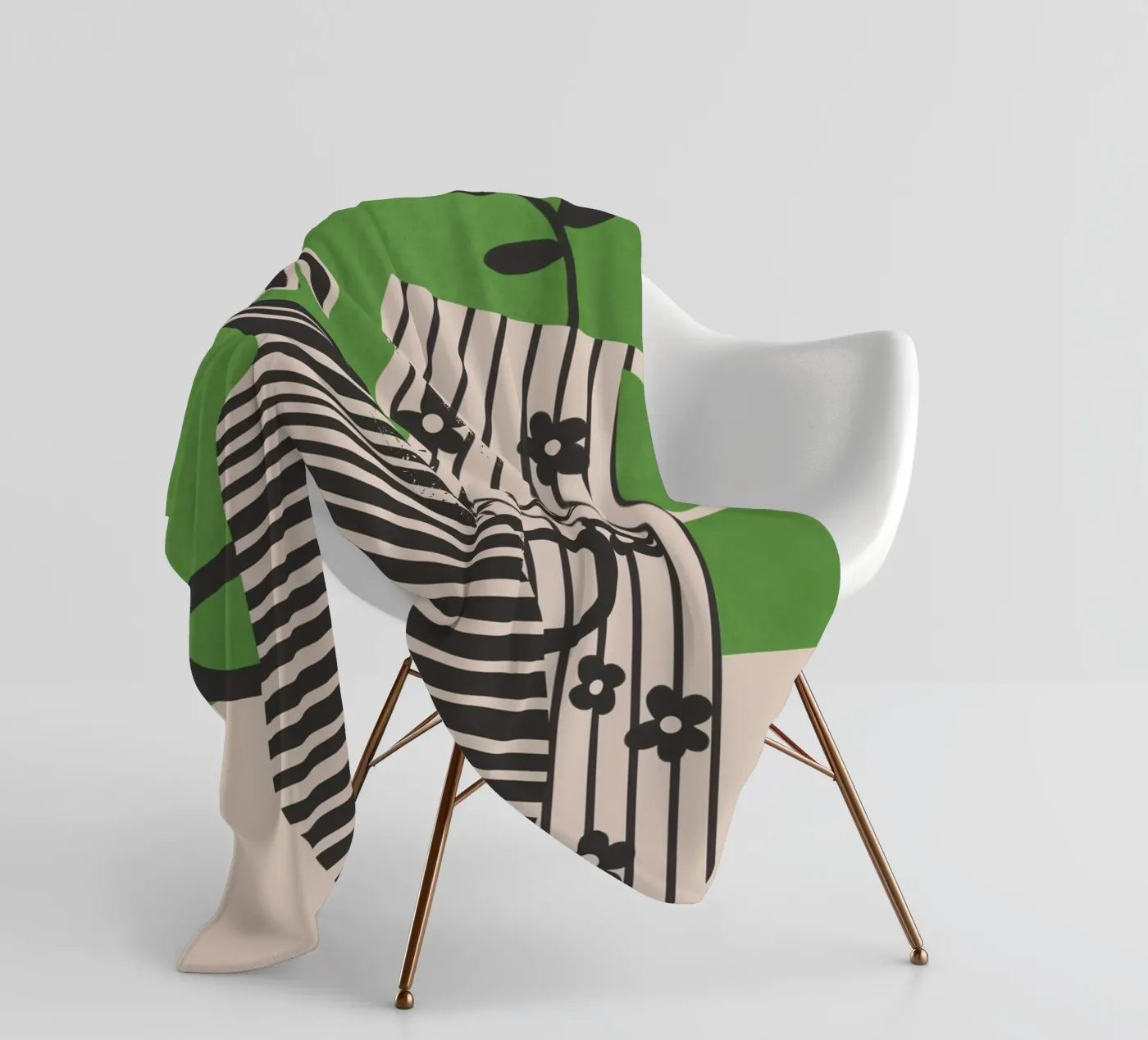 Patterned Stillness 7 fleecedeken van Flow Line