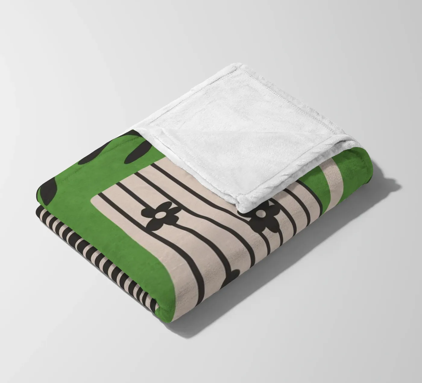 Patterned Stillness 7 coperta in pile da Flow Line