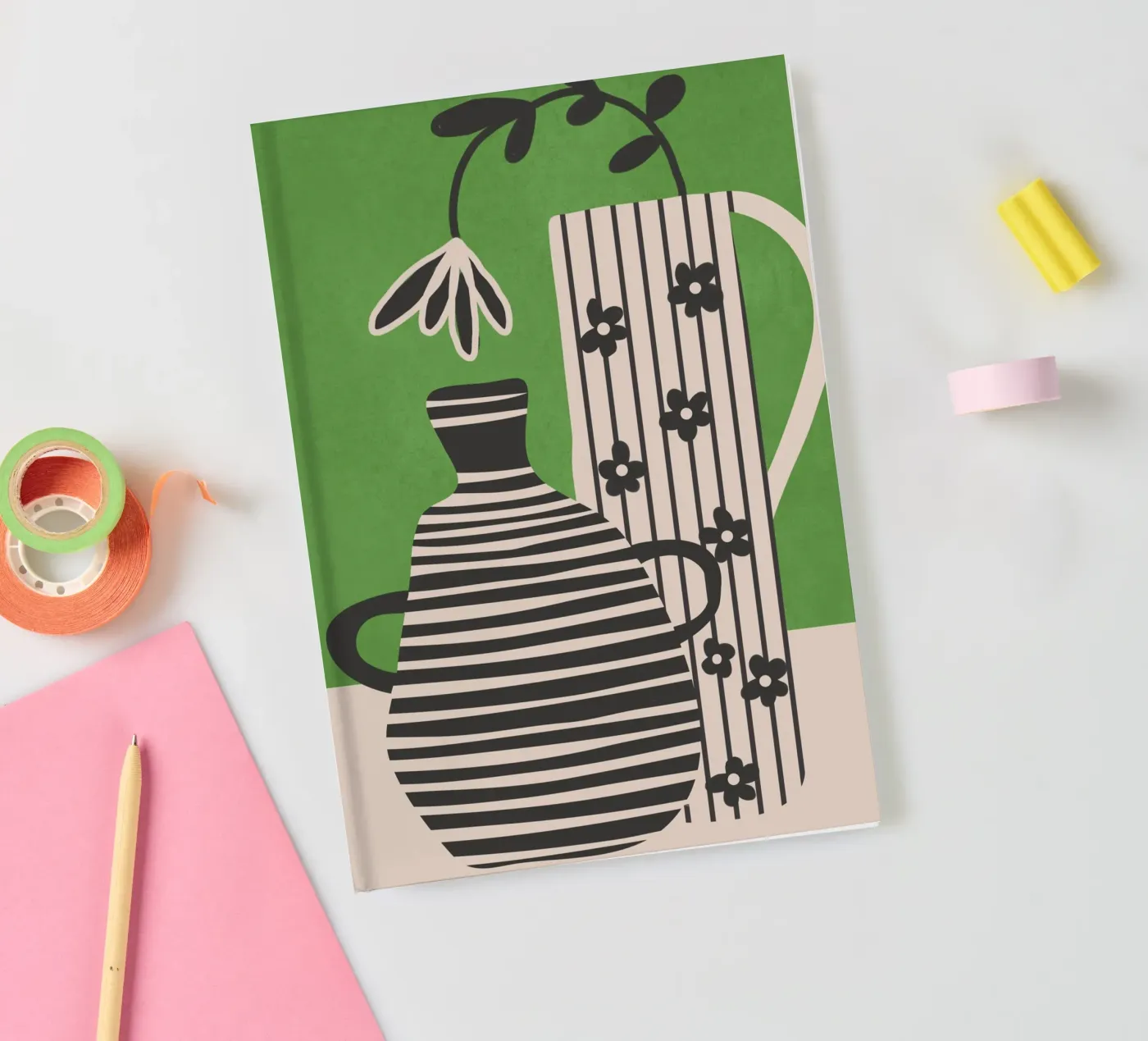 Patterned Stillness 7 notebook by Flow Line