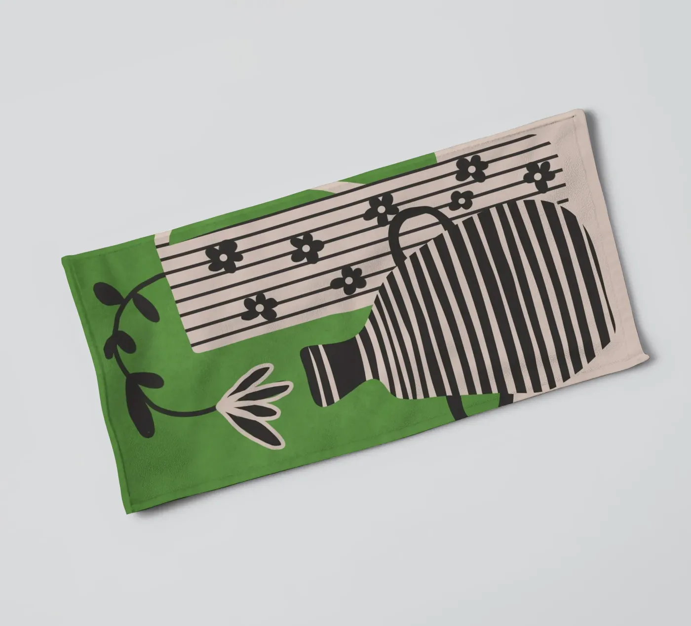 Patterned Stillness 7 towel by Flow Line
