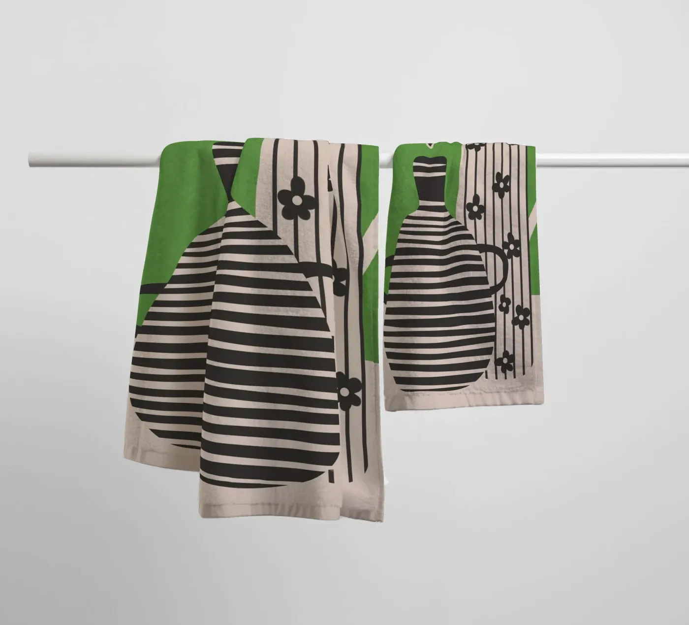 Patterned Stillness 7 towel by Flow Line