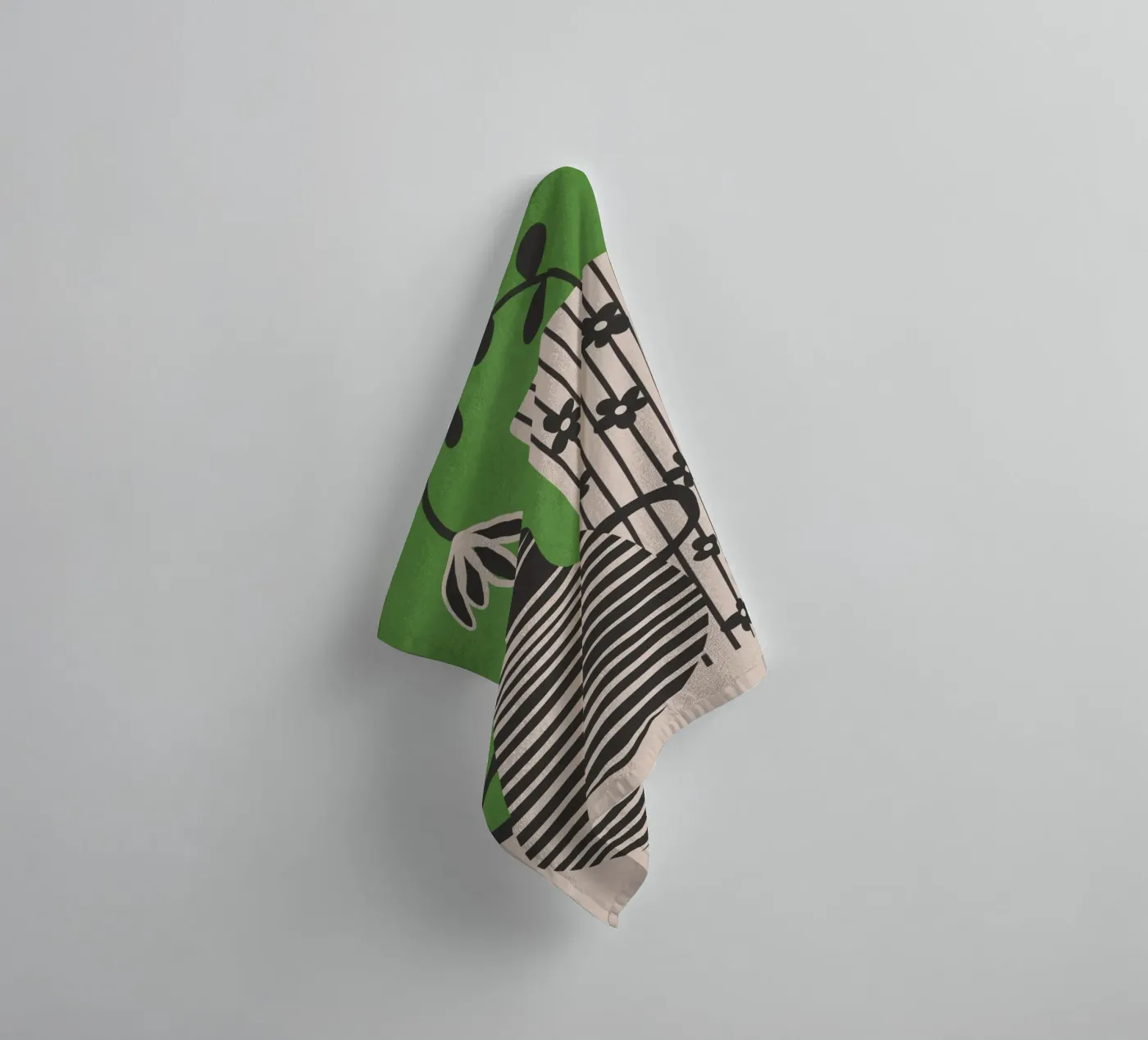 Patterned Stillness 7 towel by Flow Line