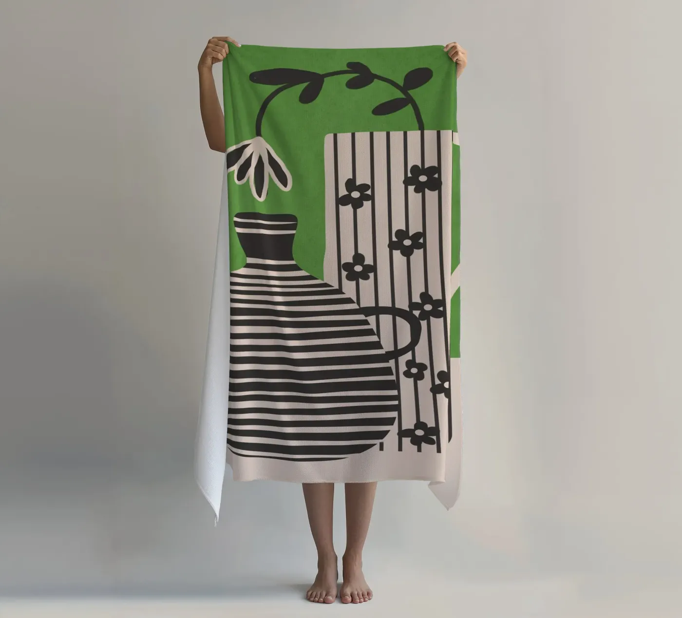 Patterned Stillness 7 strandhanddoek van Flow Line