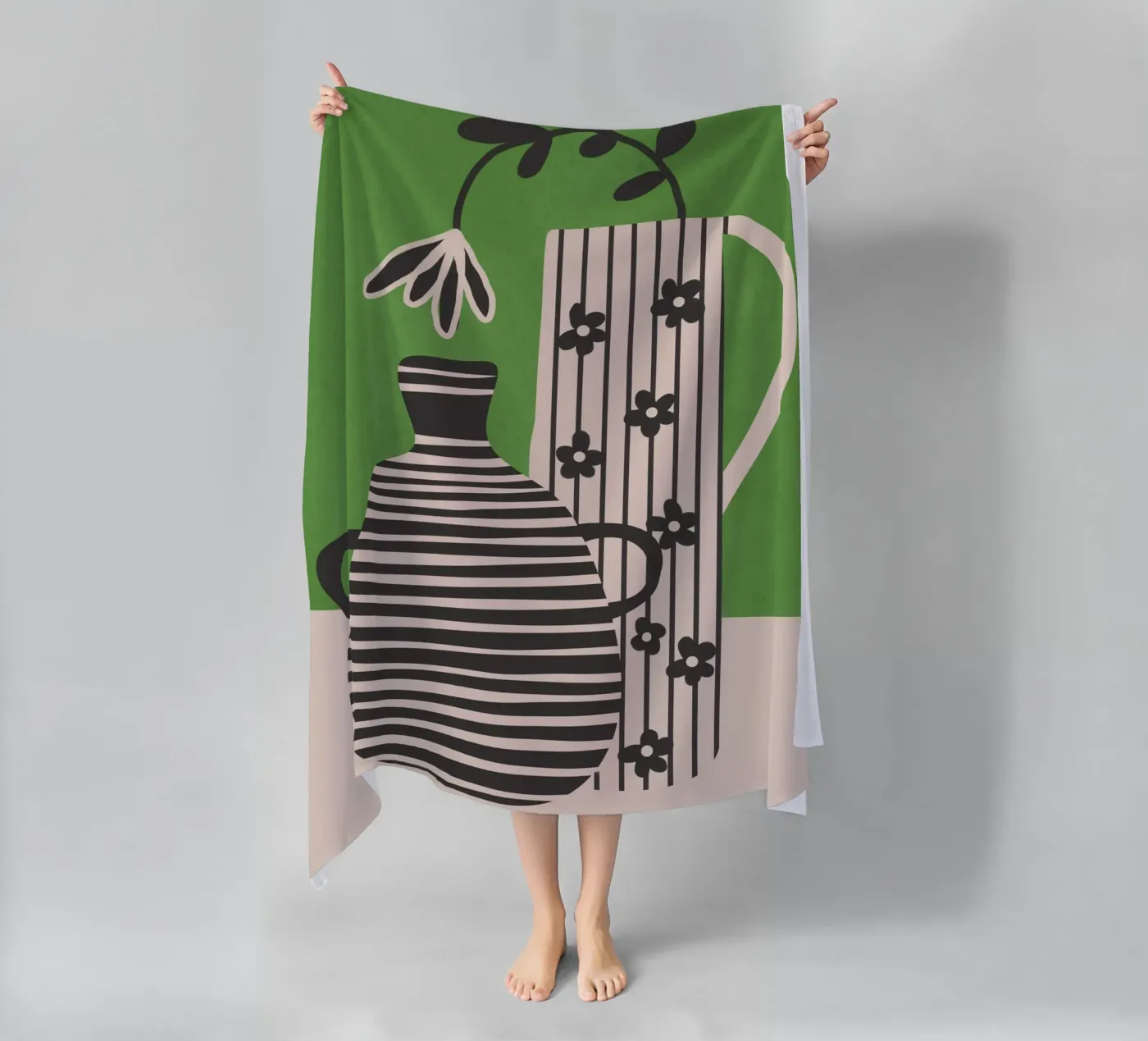 Patterned Stillness 7 strandhanddoek van Flow Line