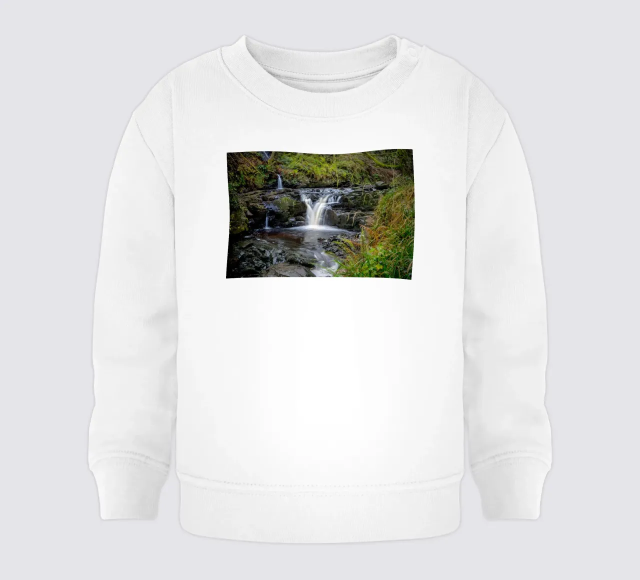 Glenariff Falls 3 felpa neonato da Dave Hare Photography
