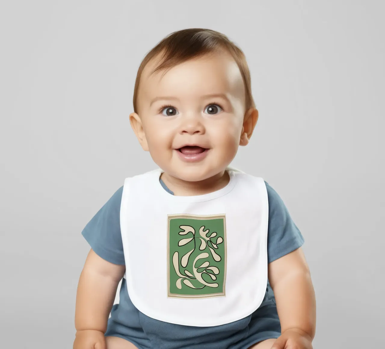 Minimal Abstraction baby bib by cityart