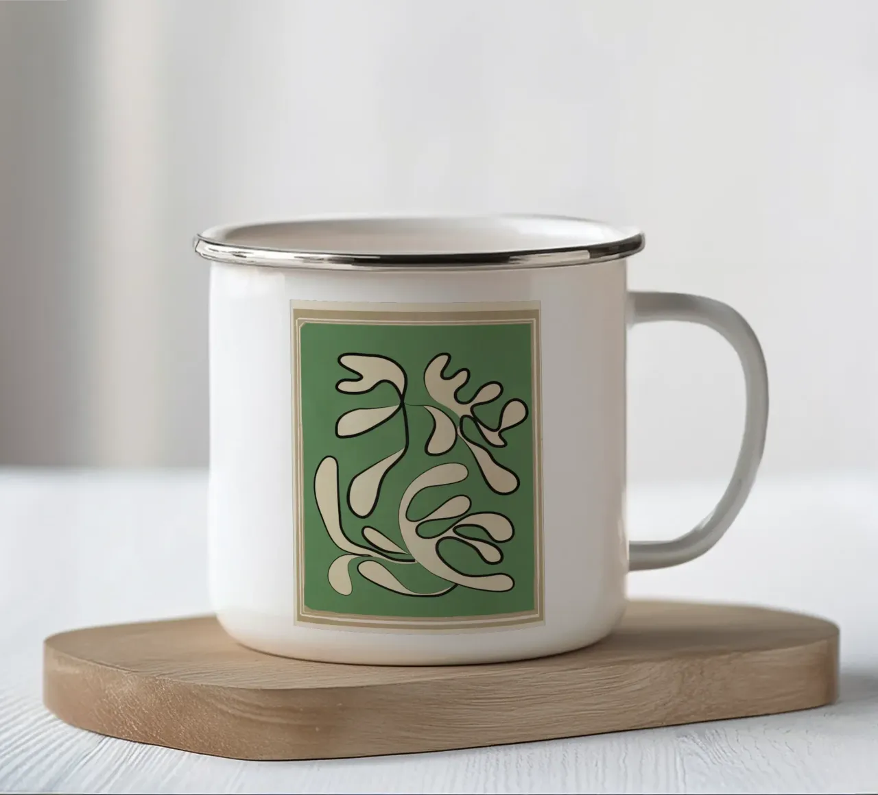 Minimal Abstraction enamel mug by cityart