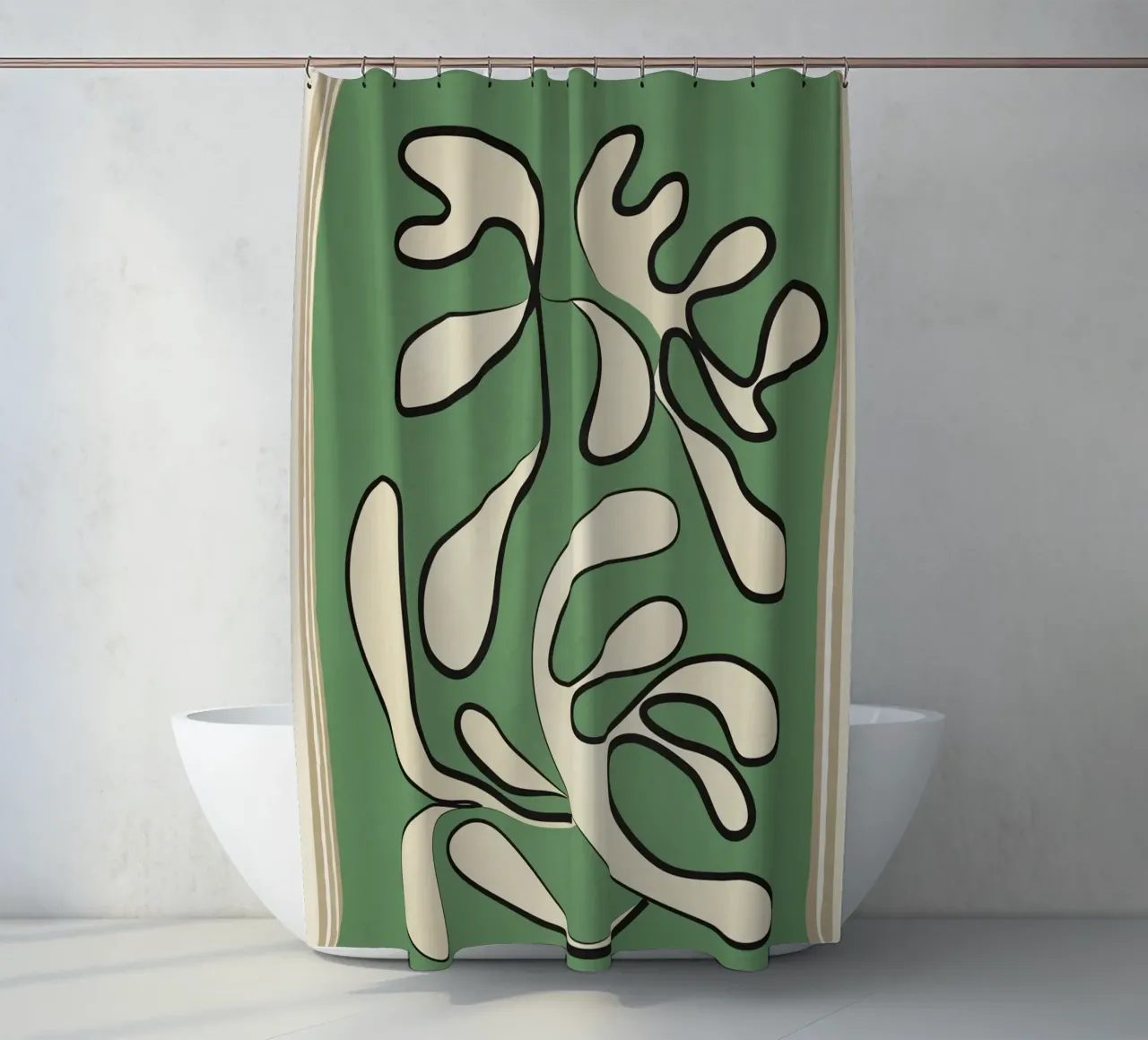 Minimal Abstraction tenda da doccia da cityart