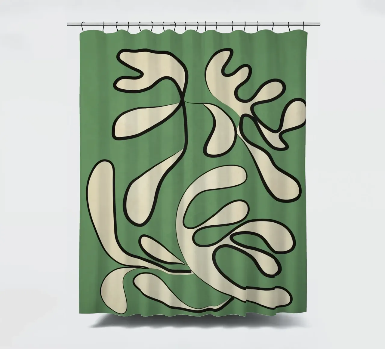 Minimal Abstraction Duschvorhang von cityart