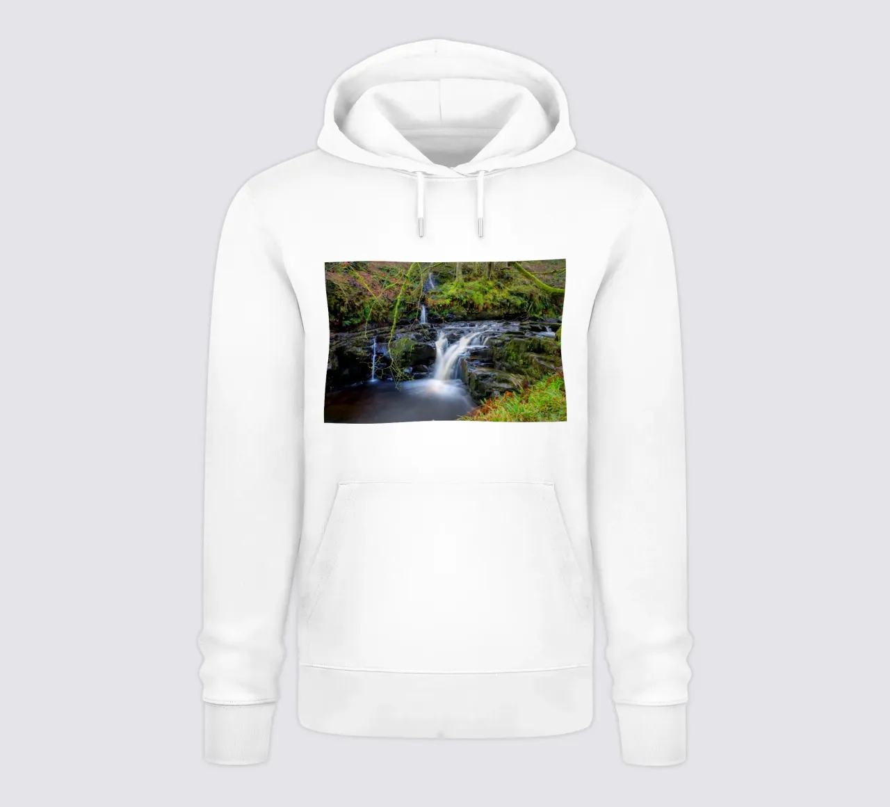 Glenariff Falls 2 felpa con cappuccio da Dave Hare Photography