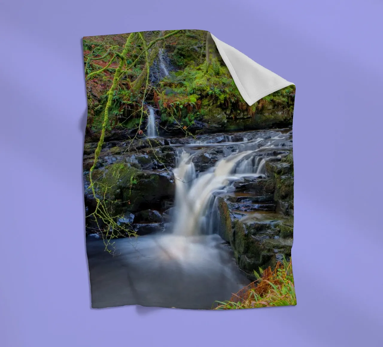 Glenariff Falls 2 coperta in pile da Dave Hare Photography