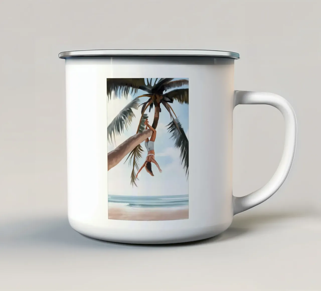 Altalena tropicale tazza in smalto da Verse