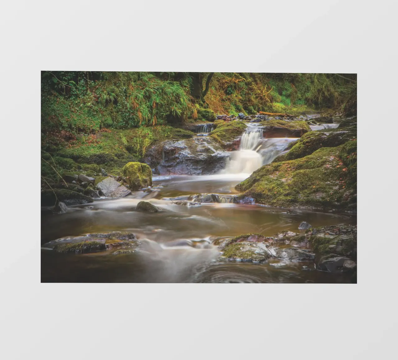 Glenariff Falls pellicola backlit da Dave Hare Photography