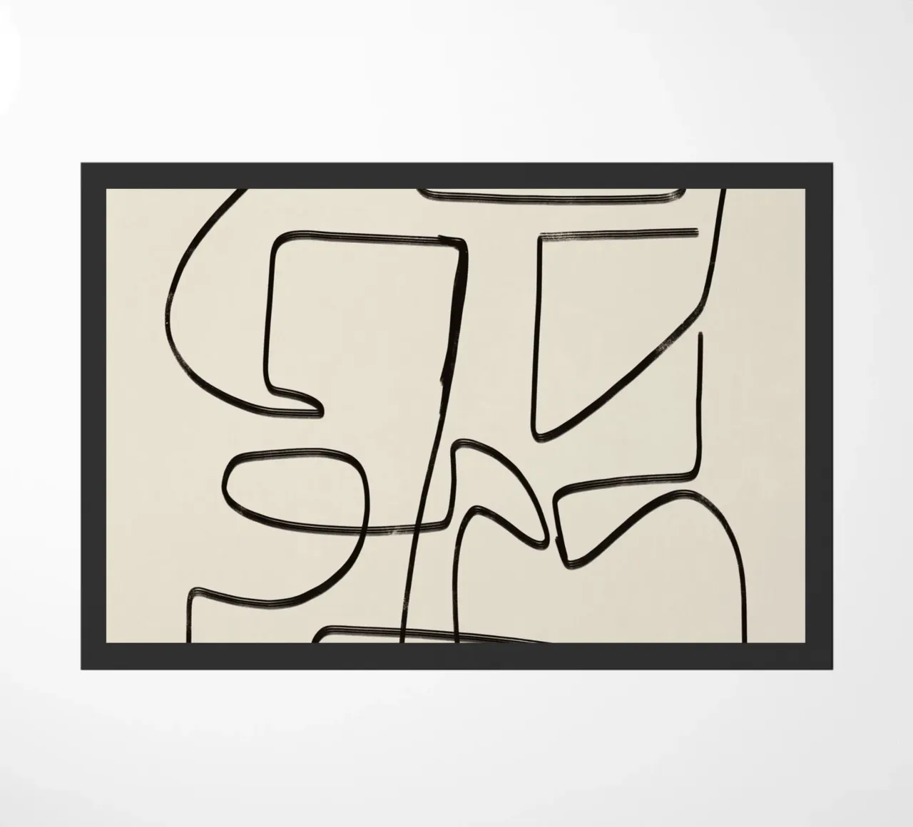 Flusso di linee d'arte 04 zerbino da Little Dean