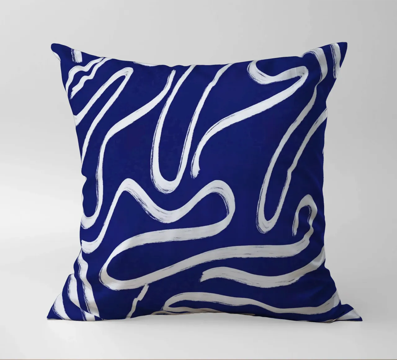 Ultramarine line art 03 cuscino da Little Dean