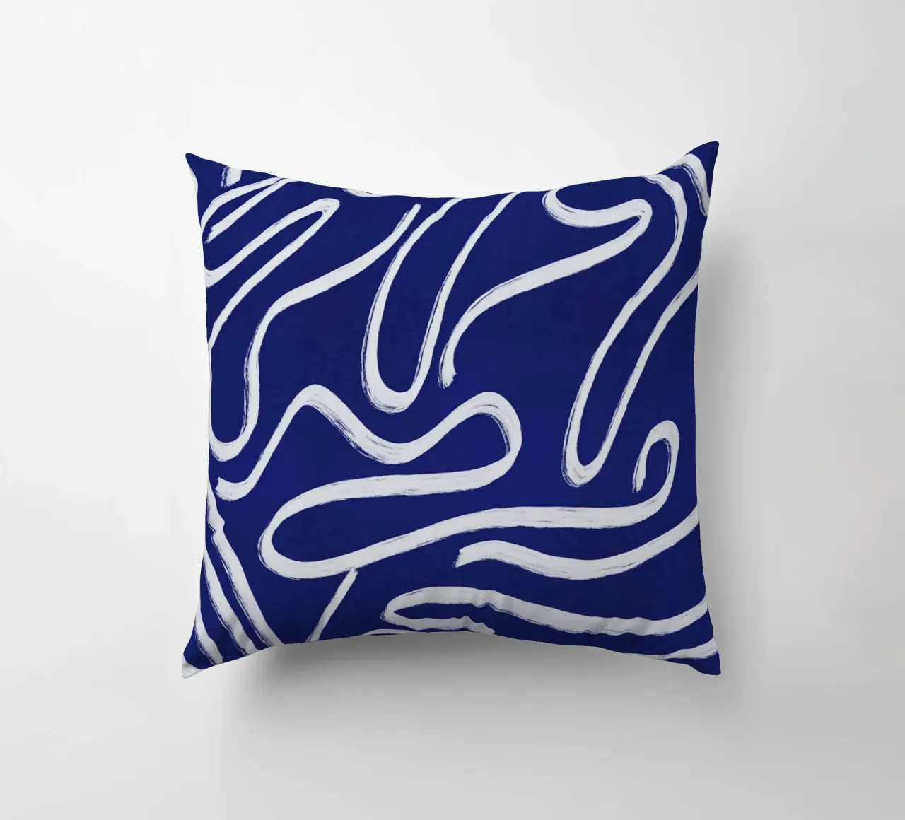 Ultramarine line art 03 cuscino da Little Dean