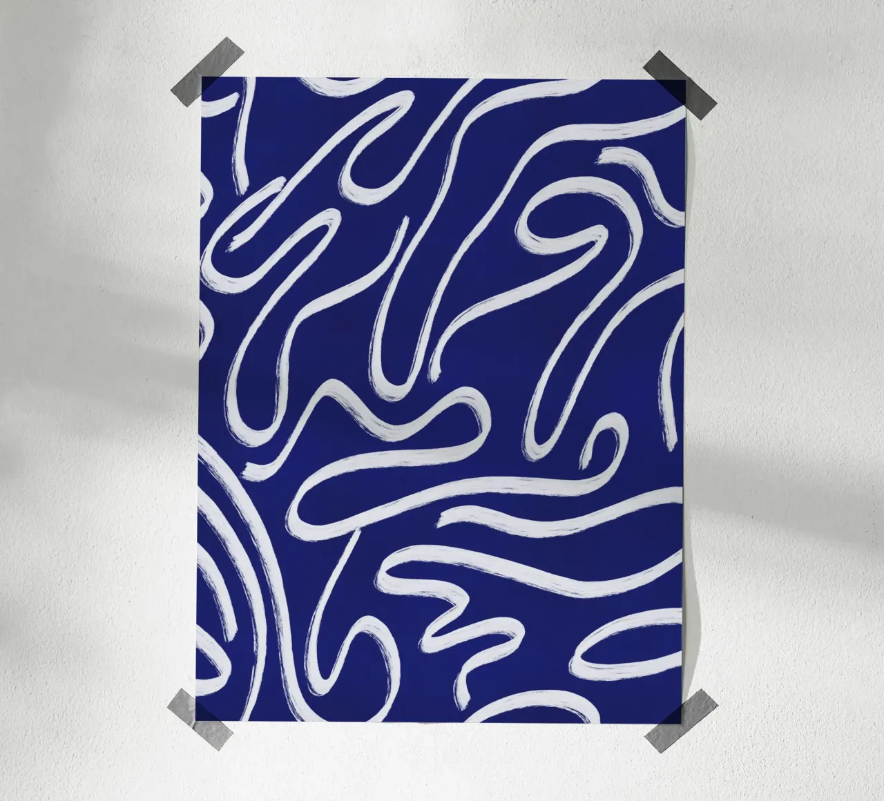 Ultramarine line art 03 hahnemühle by Little Dean