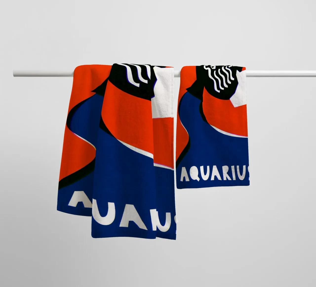 Aquarius Zodiac towel by Fox & Velvet