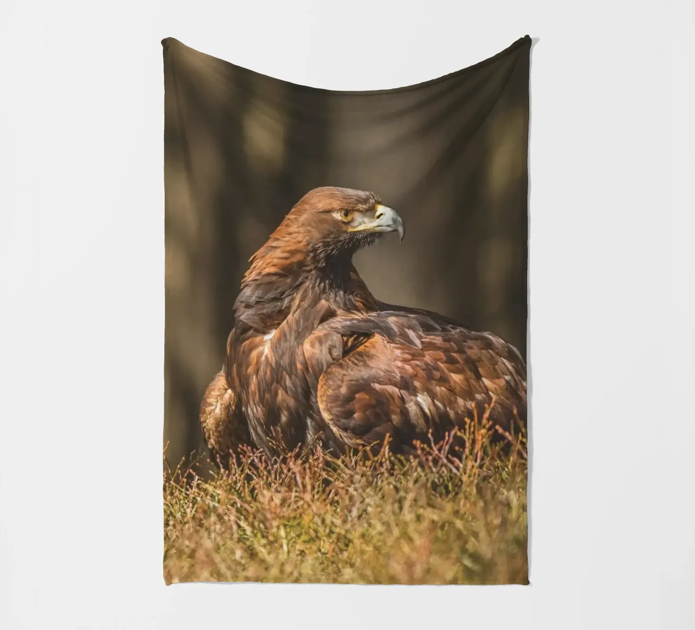 Golden Eagle fleecedeken van Dave Hare Photography
