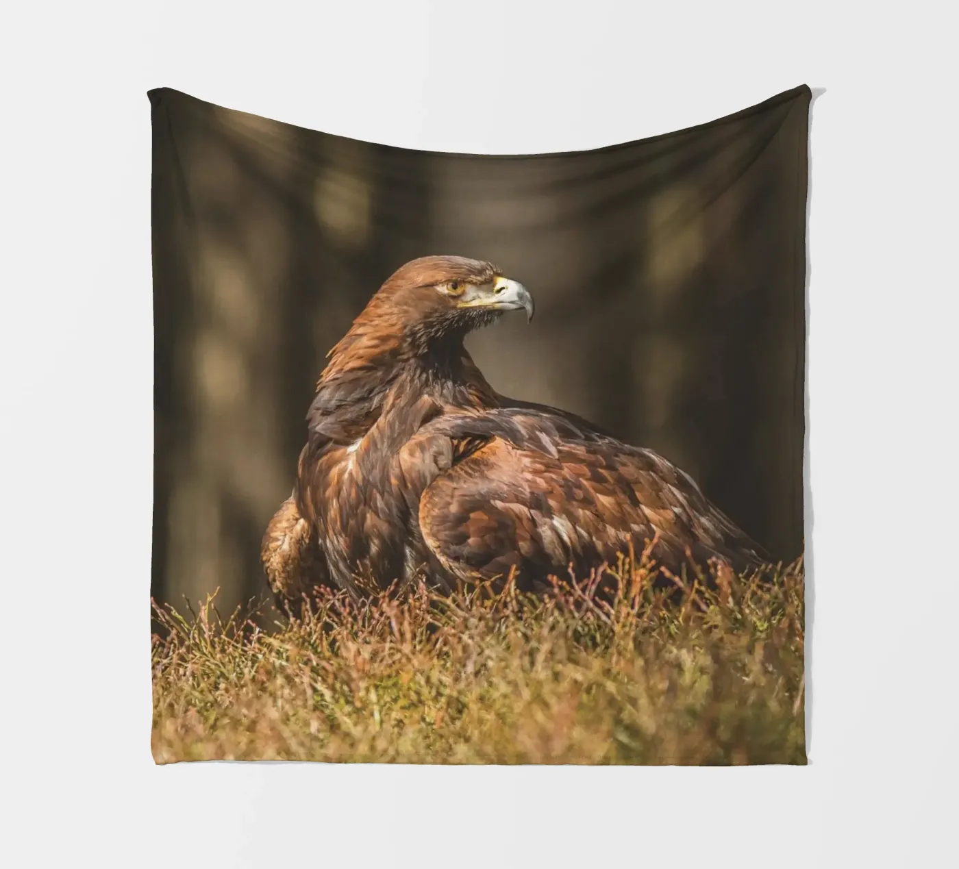Golden Eagle fleecedeken van Dave Hare Photography