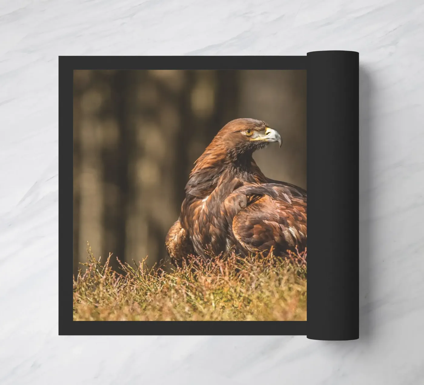 Golden Eagle deurmat van Dave Hare Photography