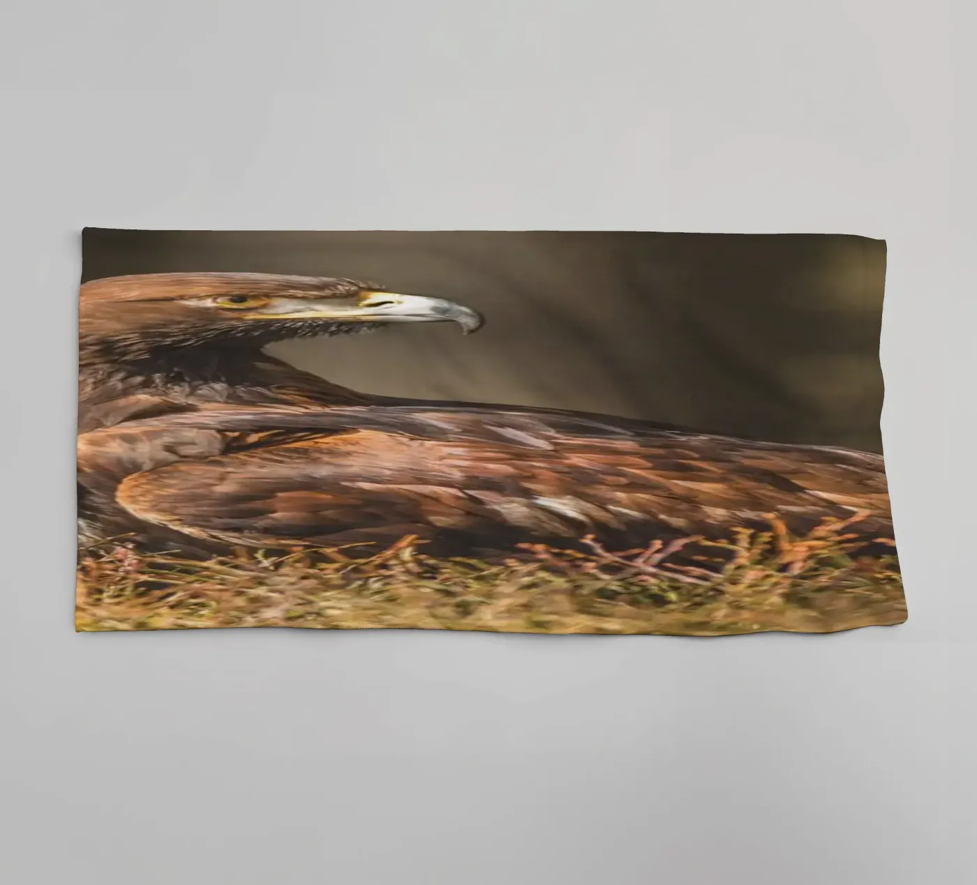 Golden Eagle badhanddoek van Dave Hare Photography