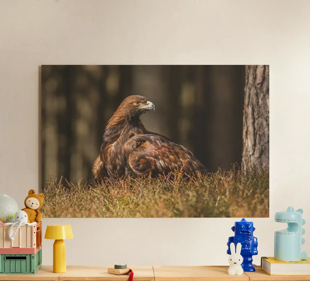Golden Eagle acrylic glass by Dave Hare Photography