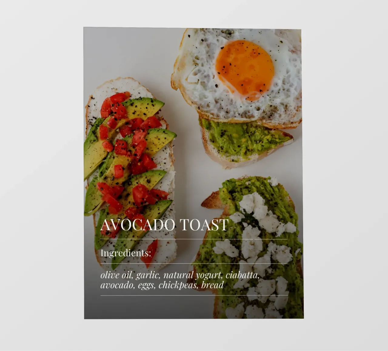 Avocado Toast telo in pvc da Dreamer10