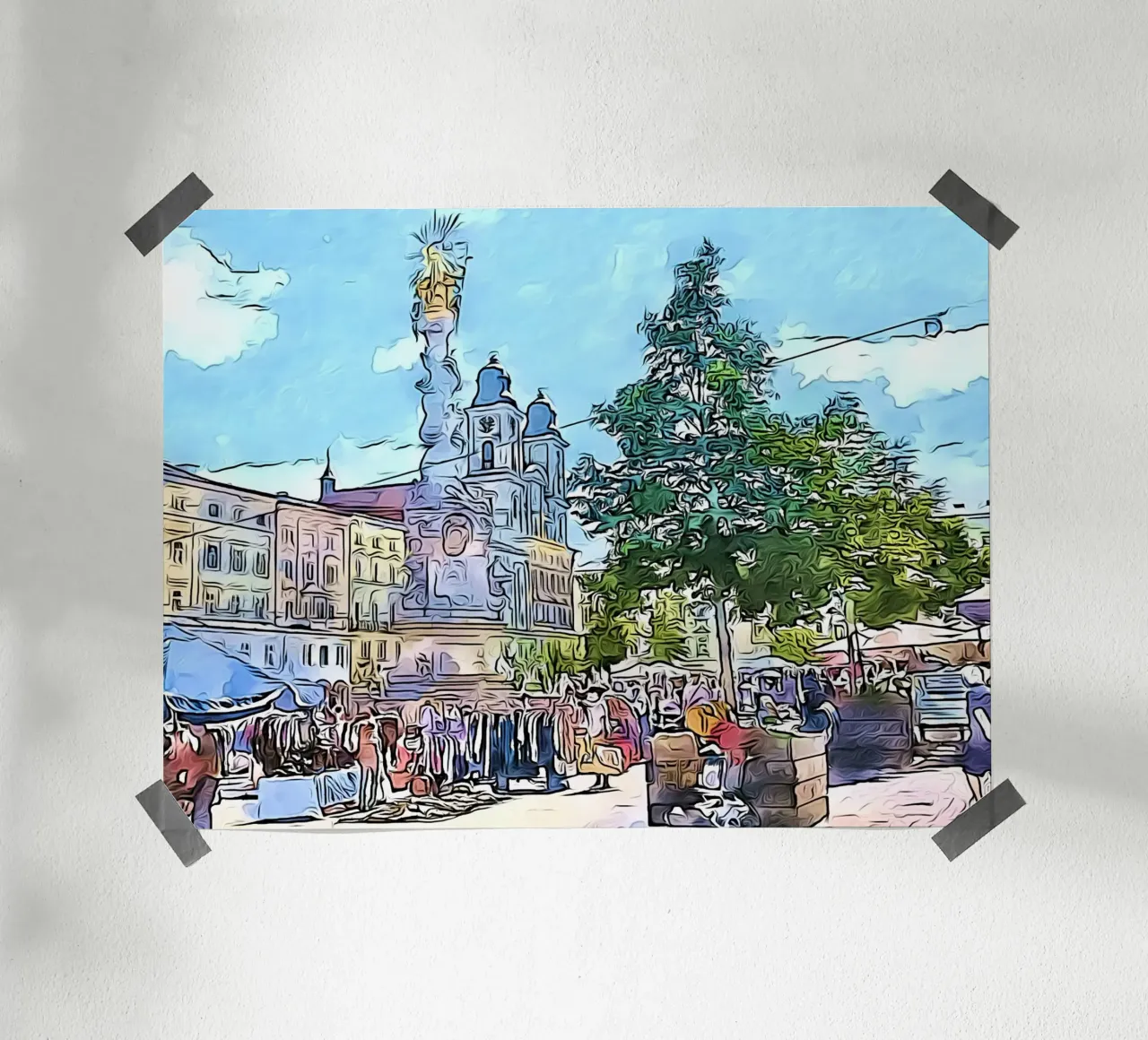 Linz, Motiv 1 carta hahnemühle da ZAMART