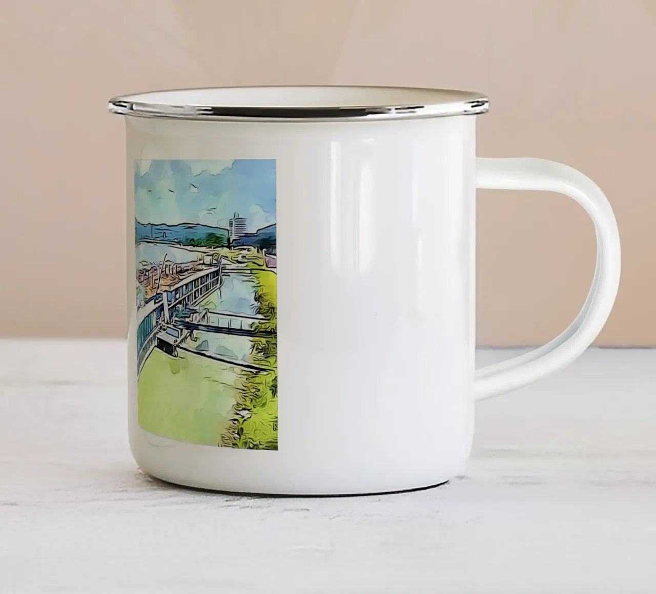 Linz, Motiv 2 tazza in smalto da ZAMART