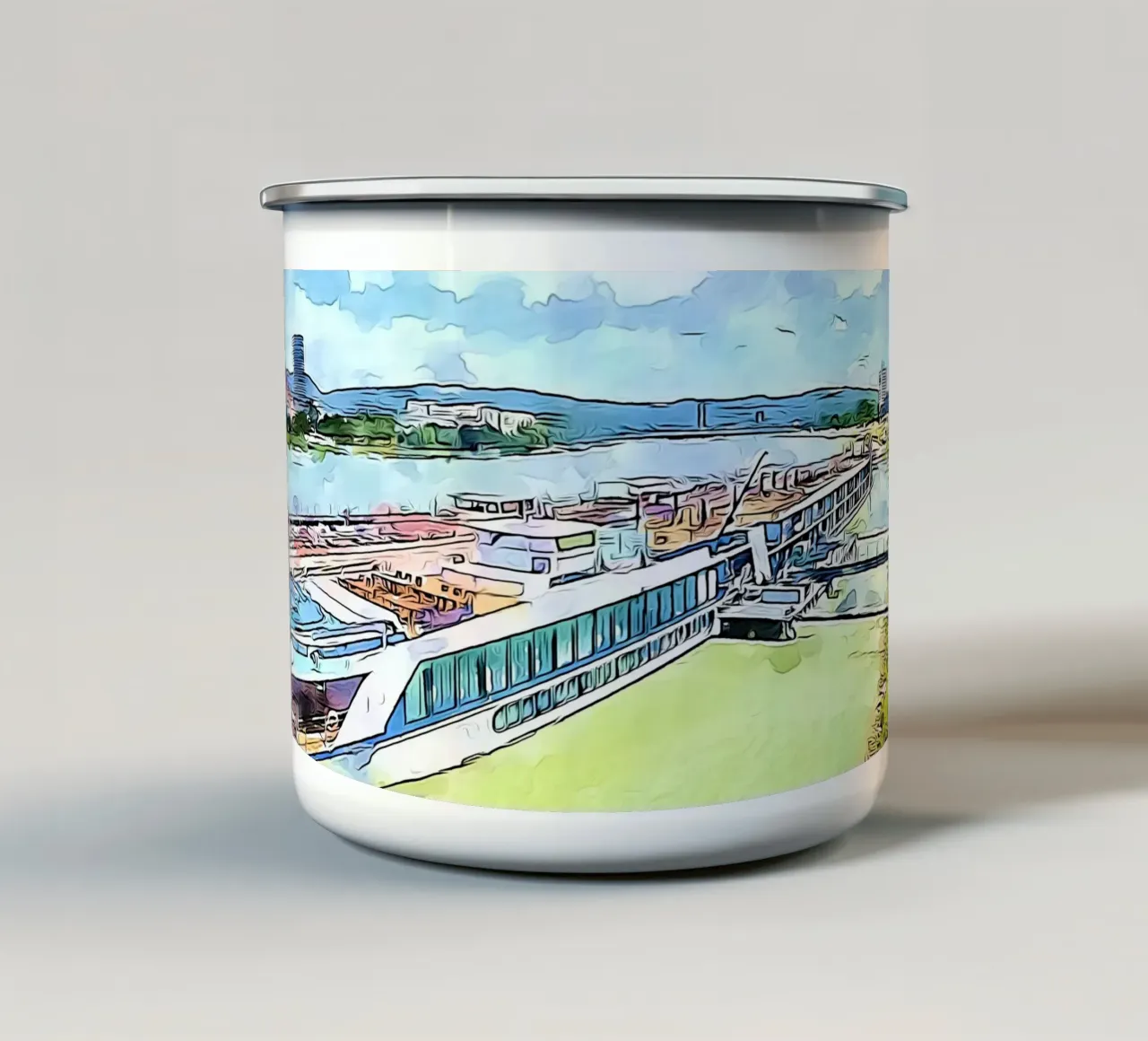 Linz, Motiv 2 tazza in smalto da ZAMART