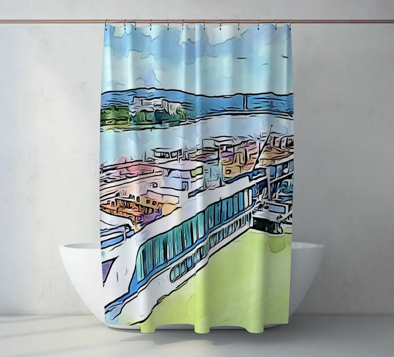 Linz, Motiv 2 tenda da doccia da ZAMART