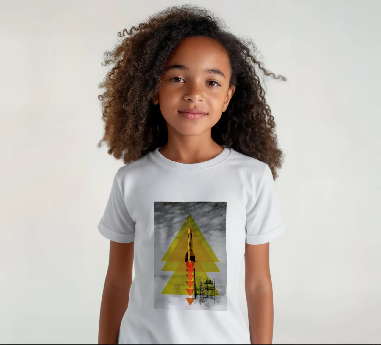 Rocket poster kinder t-shirt van Matěj Kašpar Jirásek
