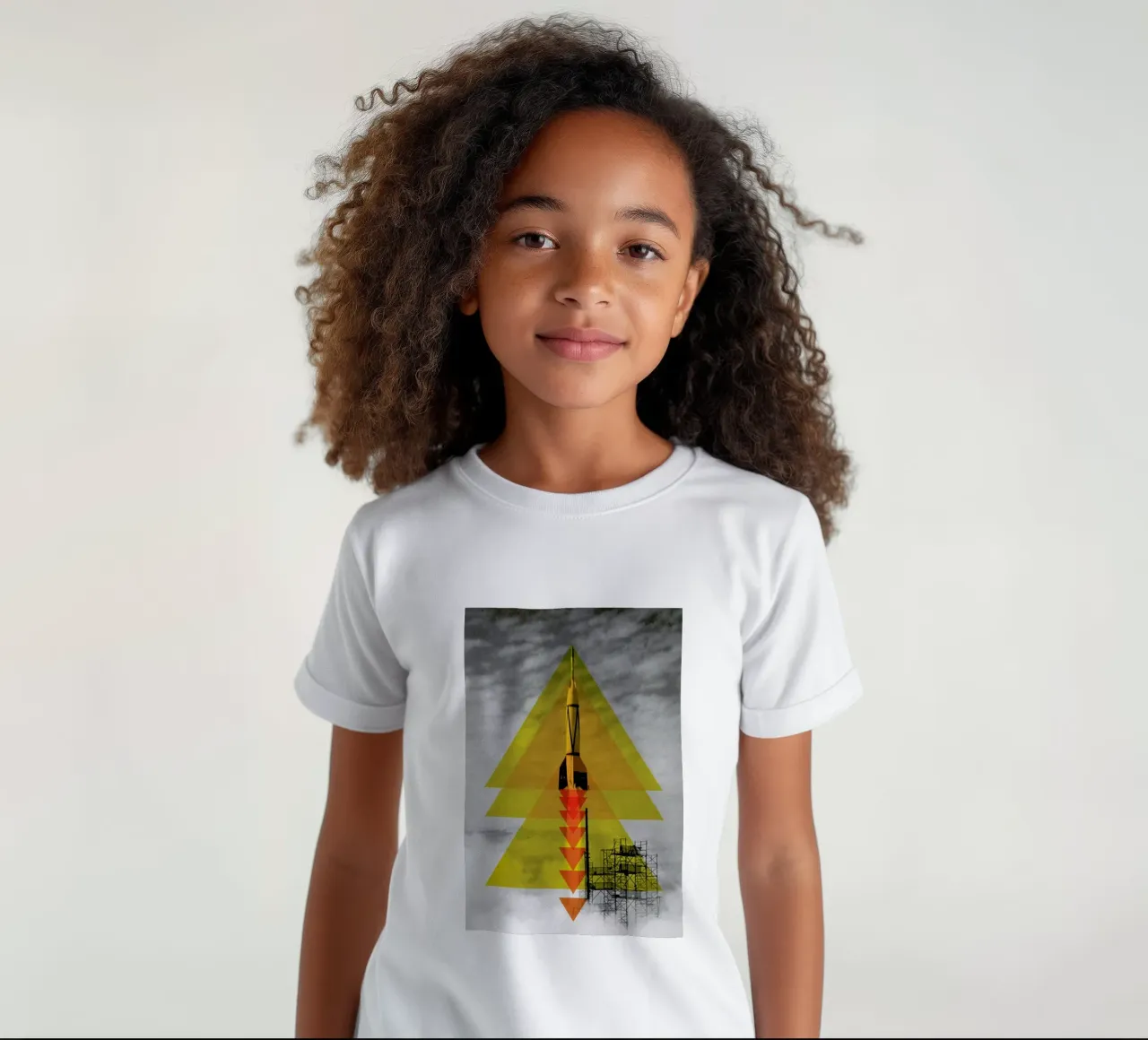 Rocket poster kinder t-shirt van Matěj Kašpar Jirásek