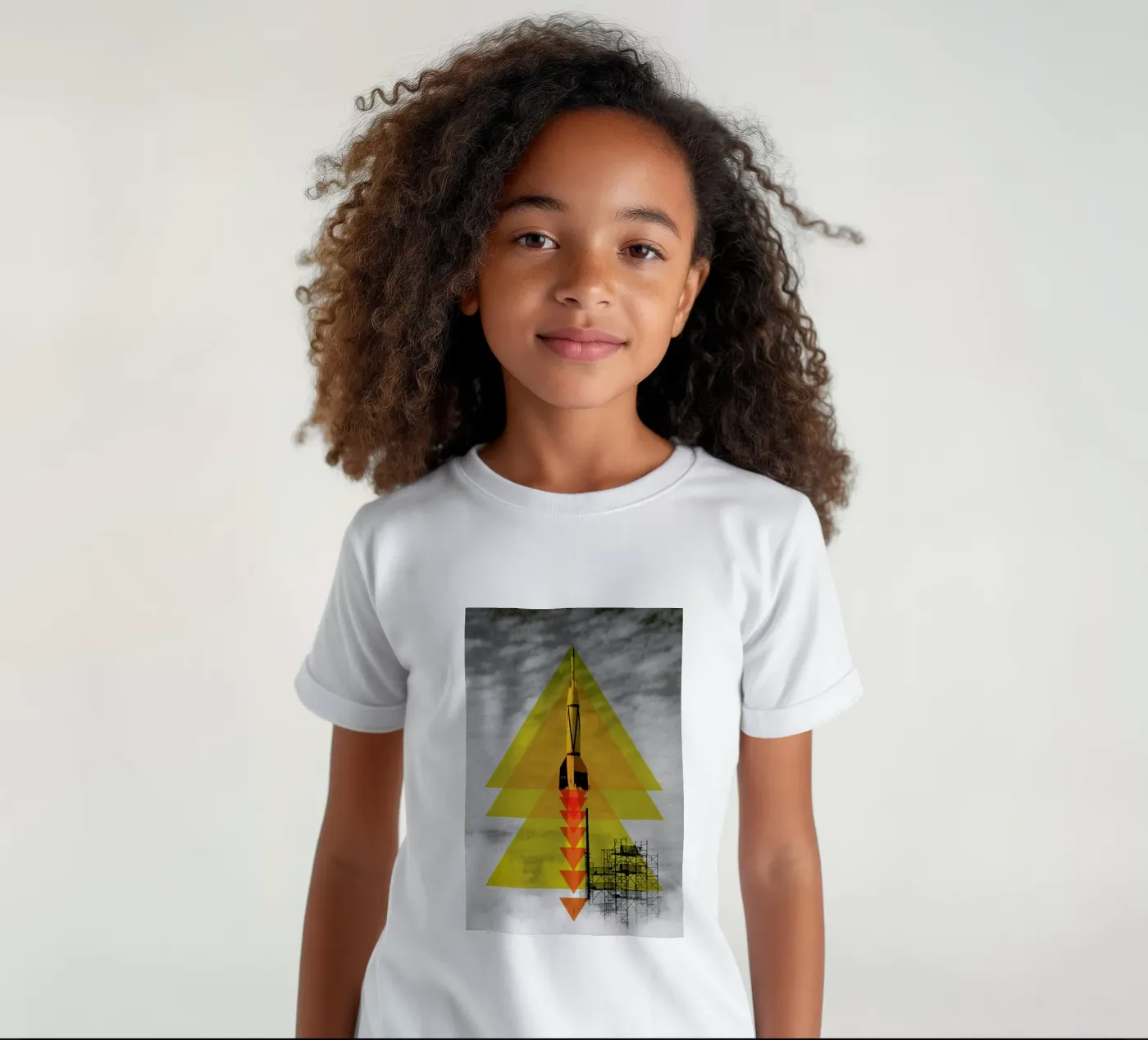 Rocket poster t-shirt bambini da Matěj Kašpar Jirásek