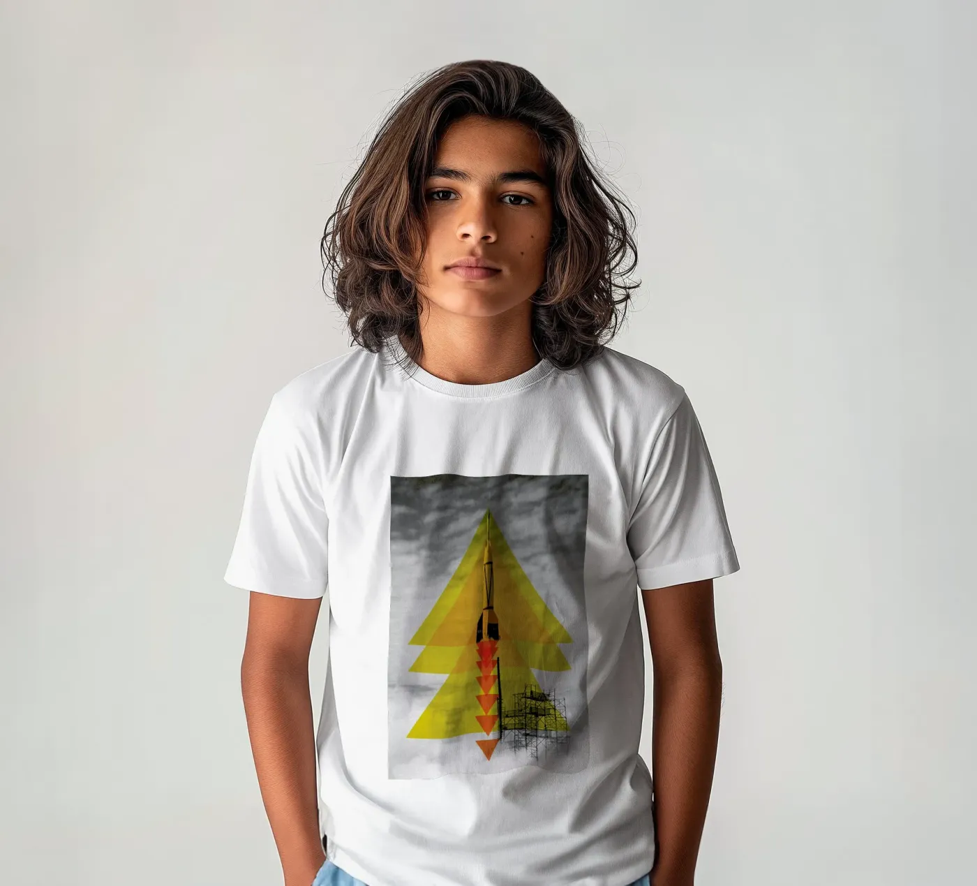 Rocket poster kinder t-shirt van Matěj Kašpar Jirásek
