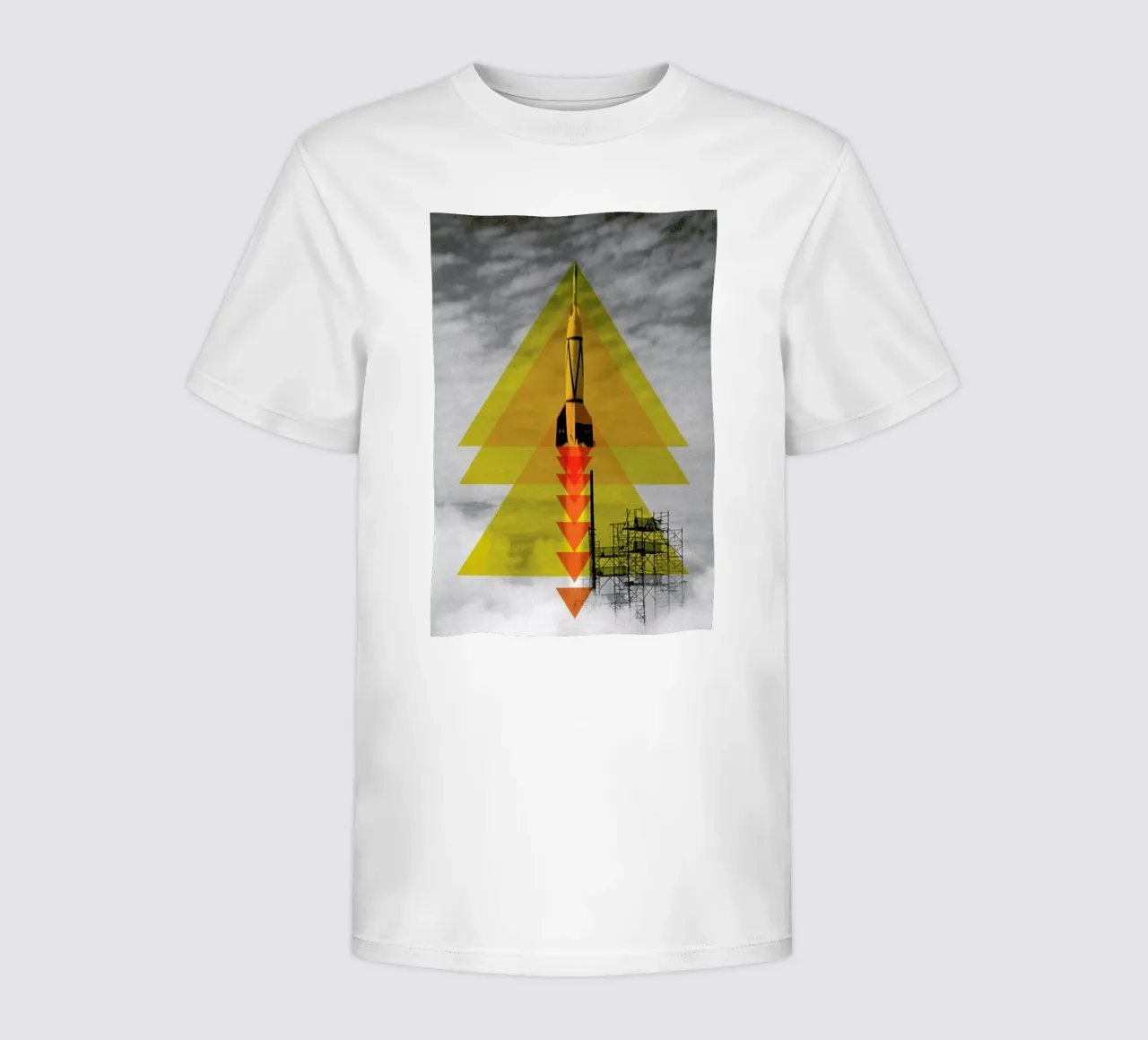 Rocket poster kinder t-shirt van Matěj Kašpar Jirásek