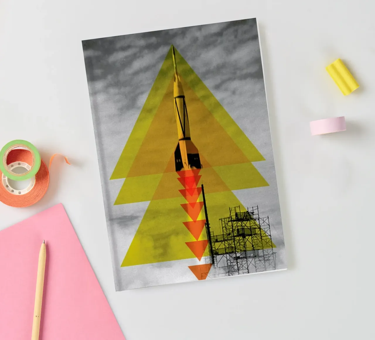 Rocket poster notebook by Matěj Kašpar Jirásek