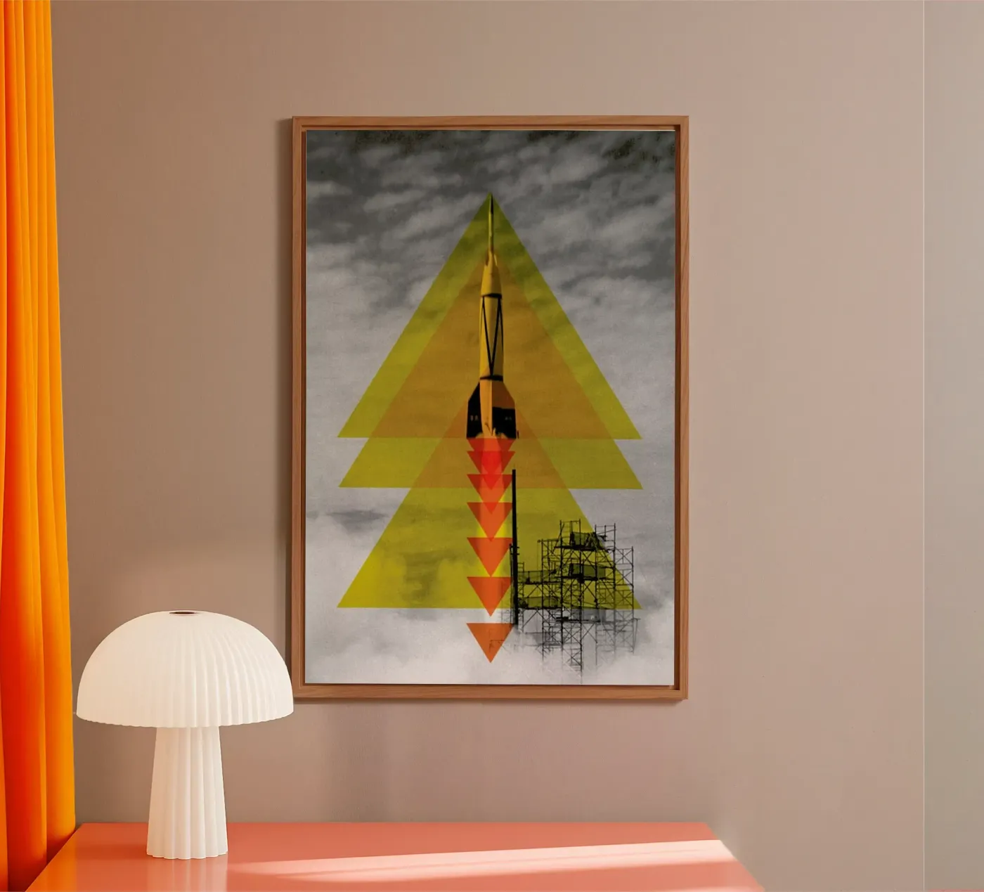 Rocket poster forex-plaat van Matěj Kašpar Jirásek