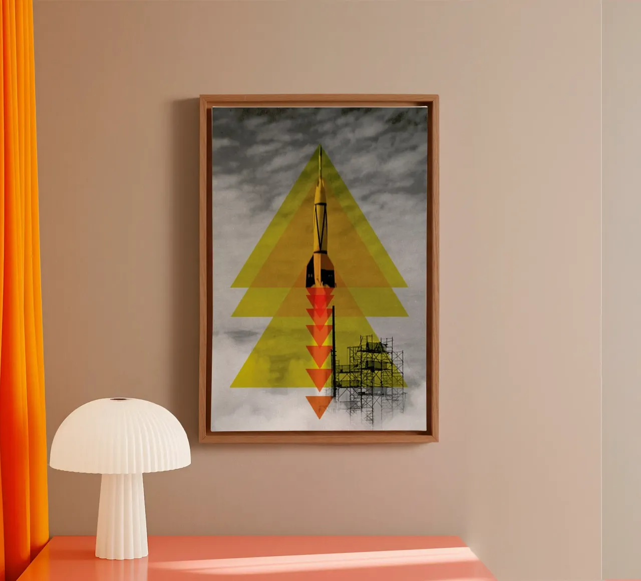 Rocket poster canvas van Matěj Kašpar Jirásek