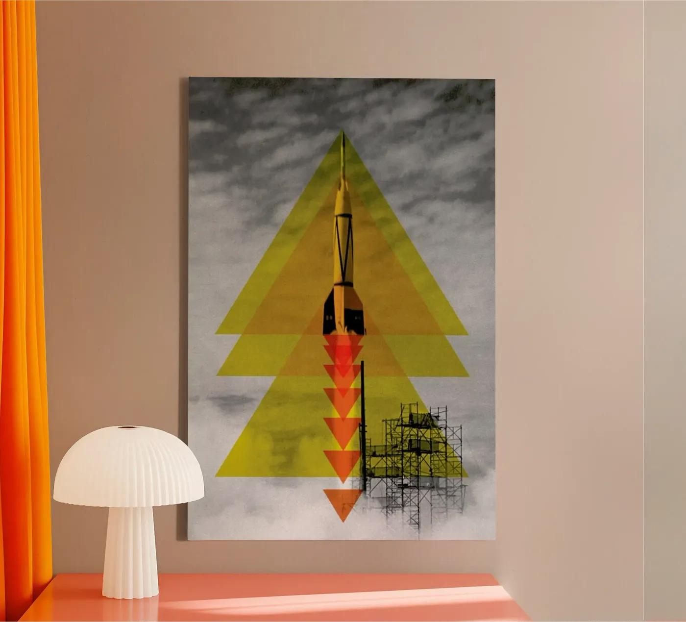 Rocket poster tela da Matěj Kašpar Jirásek