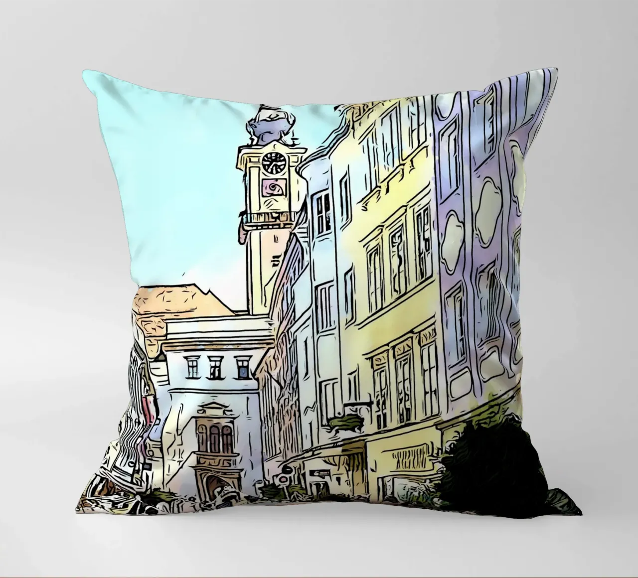 Linz, Motiv 4 cuscino da ZAMART