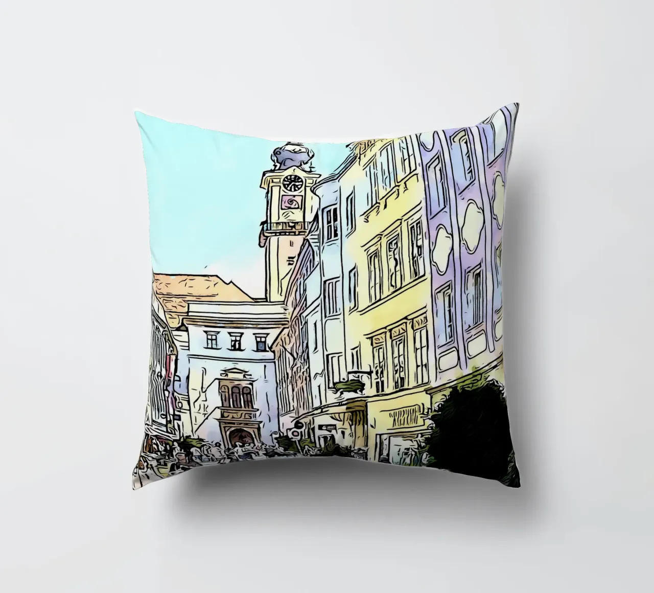 Linz, Motiv 4 cuscino da ZAMART