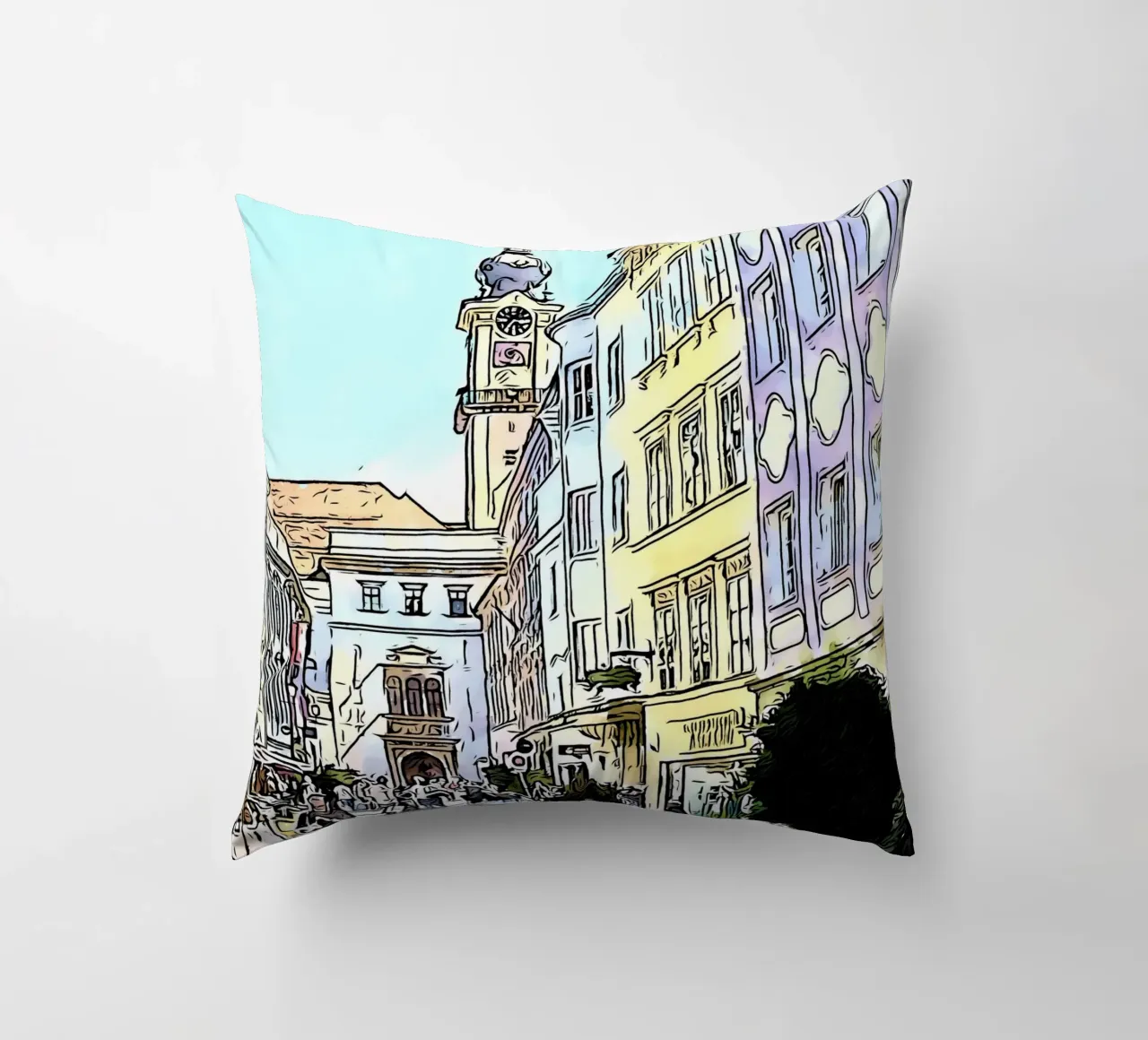 Linz, Motiv 4 cuscino da ZAMART