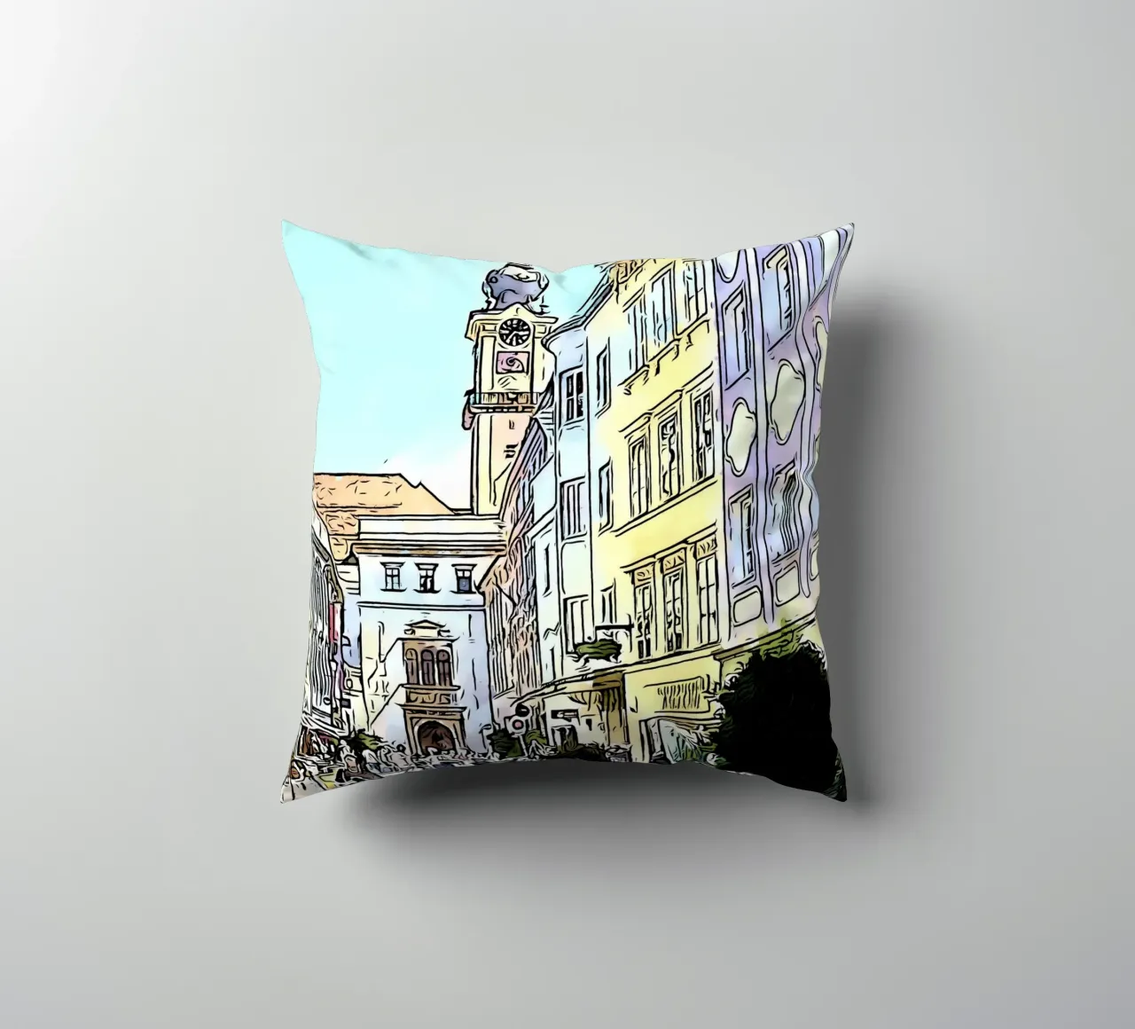 Linz, Motiv 4 cuscino da ZAMART