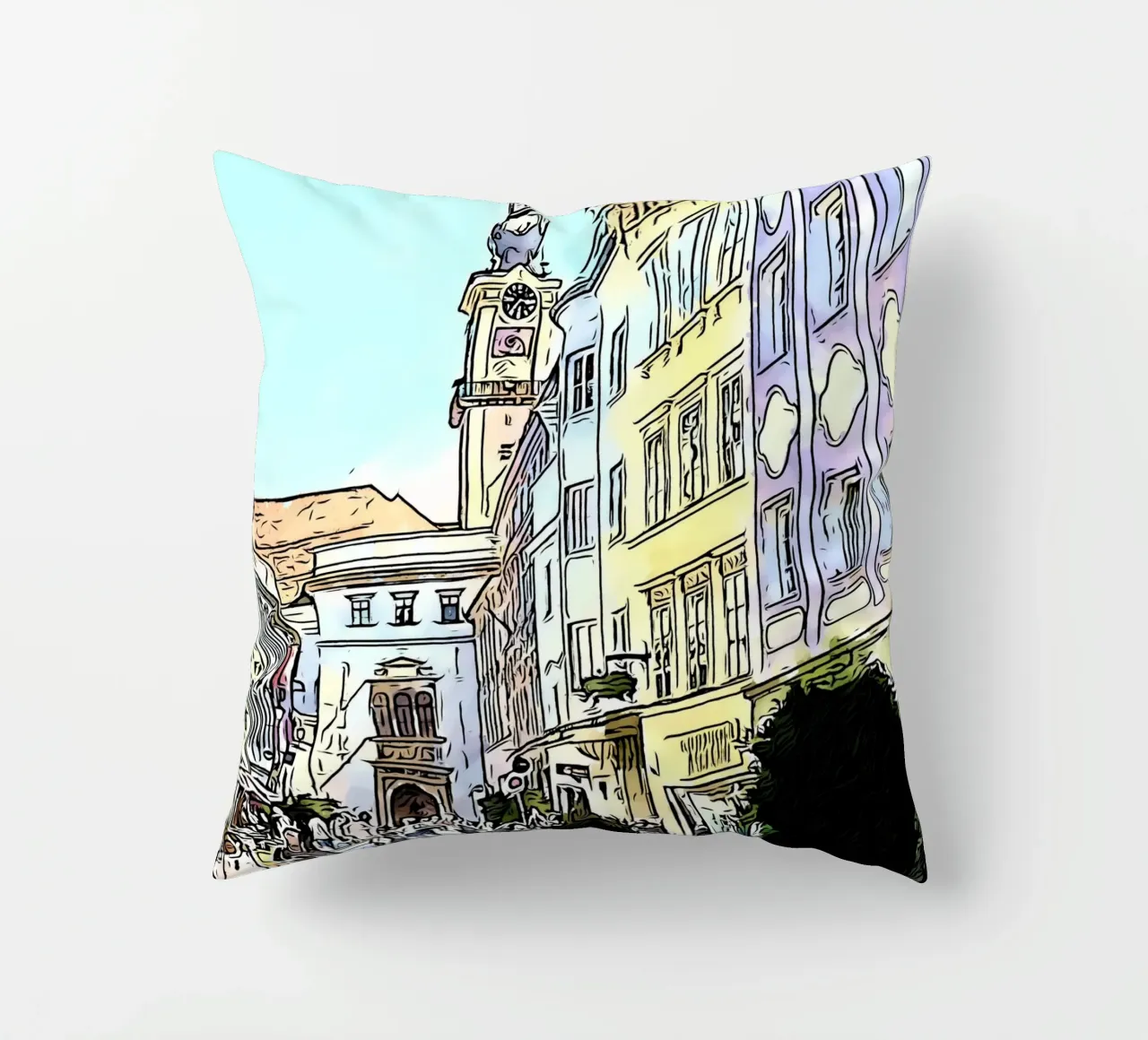 Linz, Motiv 4 cuscino da ZAMART
